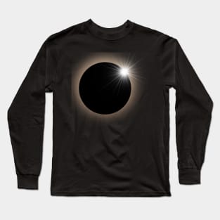 Image of Solar eclipse design Long Sleeve T-Shirt